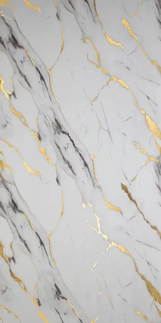 Стенен панел Porfloor Imperial Gold — PW 9904: светла сиво-бяла основа със златисти и сиви жилки